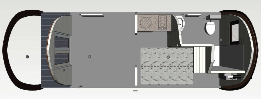 Indeling 4 persoons woodlodge Camping Ginsterveld.jpg
